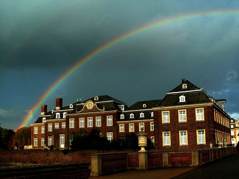 Schloss Nordkirchen mit Regenbogen