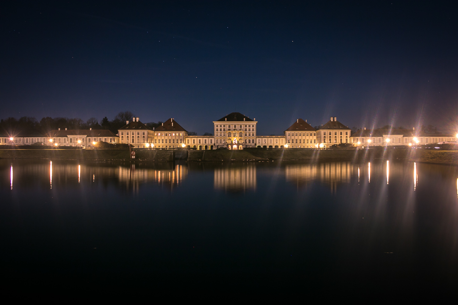 Schloss Nymphenburg bei Nacht