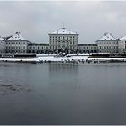 Schloss Nymphenburg im Schnee