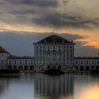 Schloß Nymphenburg im Sonnenuntergang