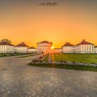 Schloss Nymphenburg im Sonnenuntergang