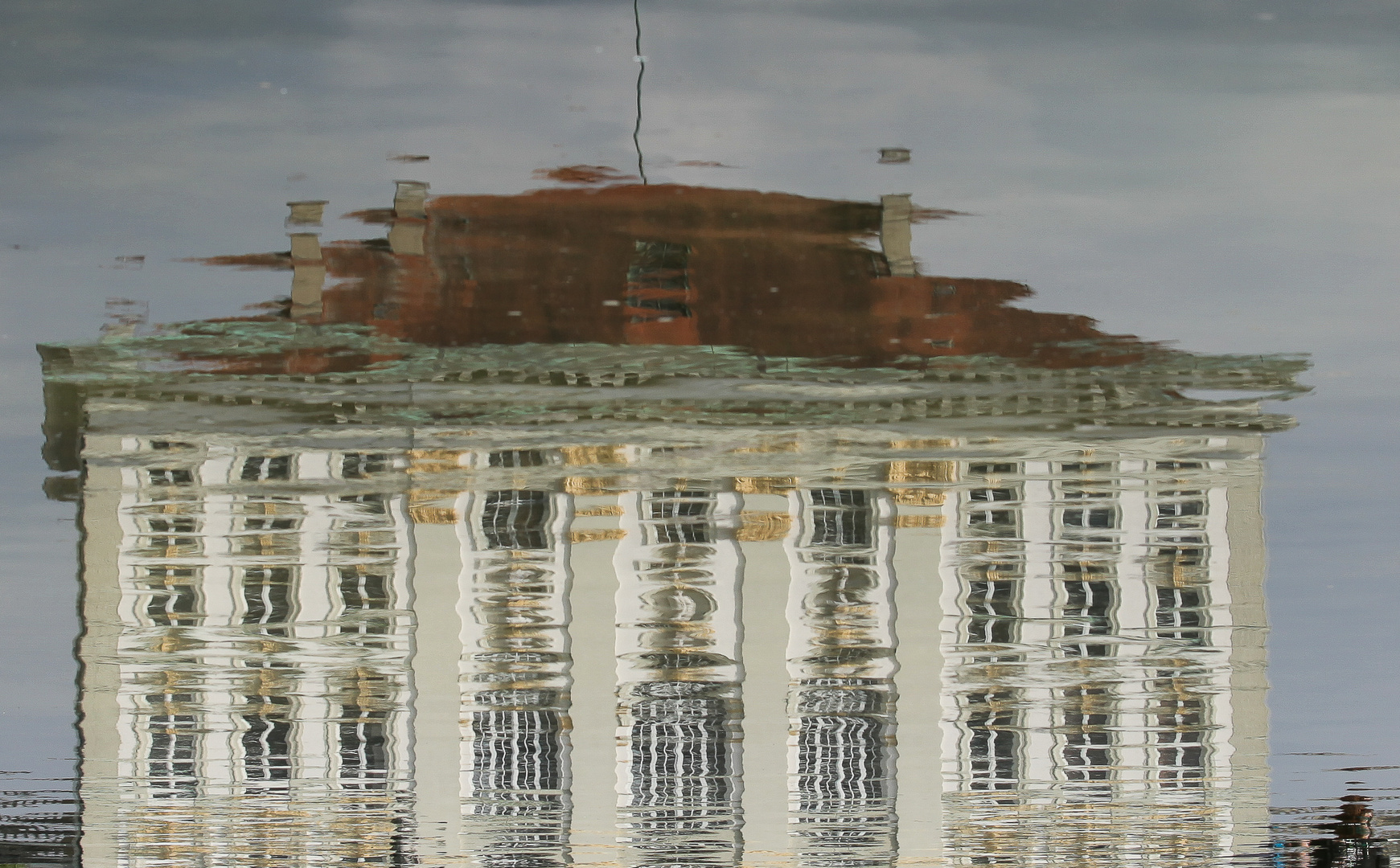 Schloss Nymphenburg im Wasser