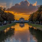 Schloss Nymphenburg in Herbst Stimmung 