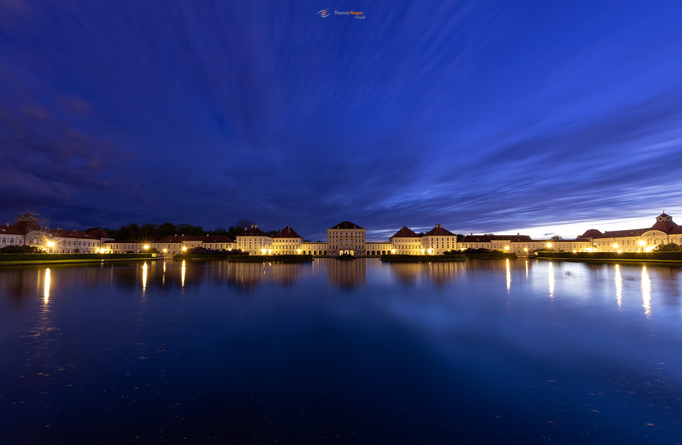 Schloss Nymphenburg München zur blauen Stunde