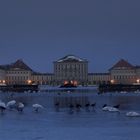 Schloss Nymphenburg zum Beginn eines recht grauen Tages