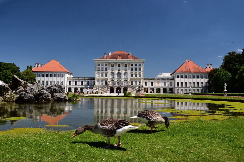 Schloß Nymphenburg/München Foto & Bild landschaft, garten