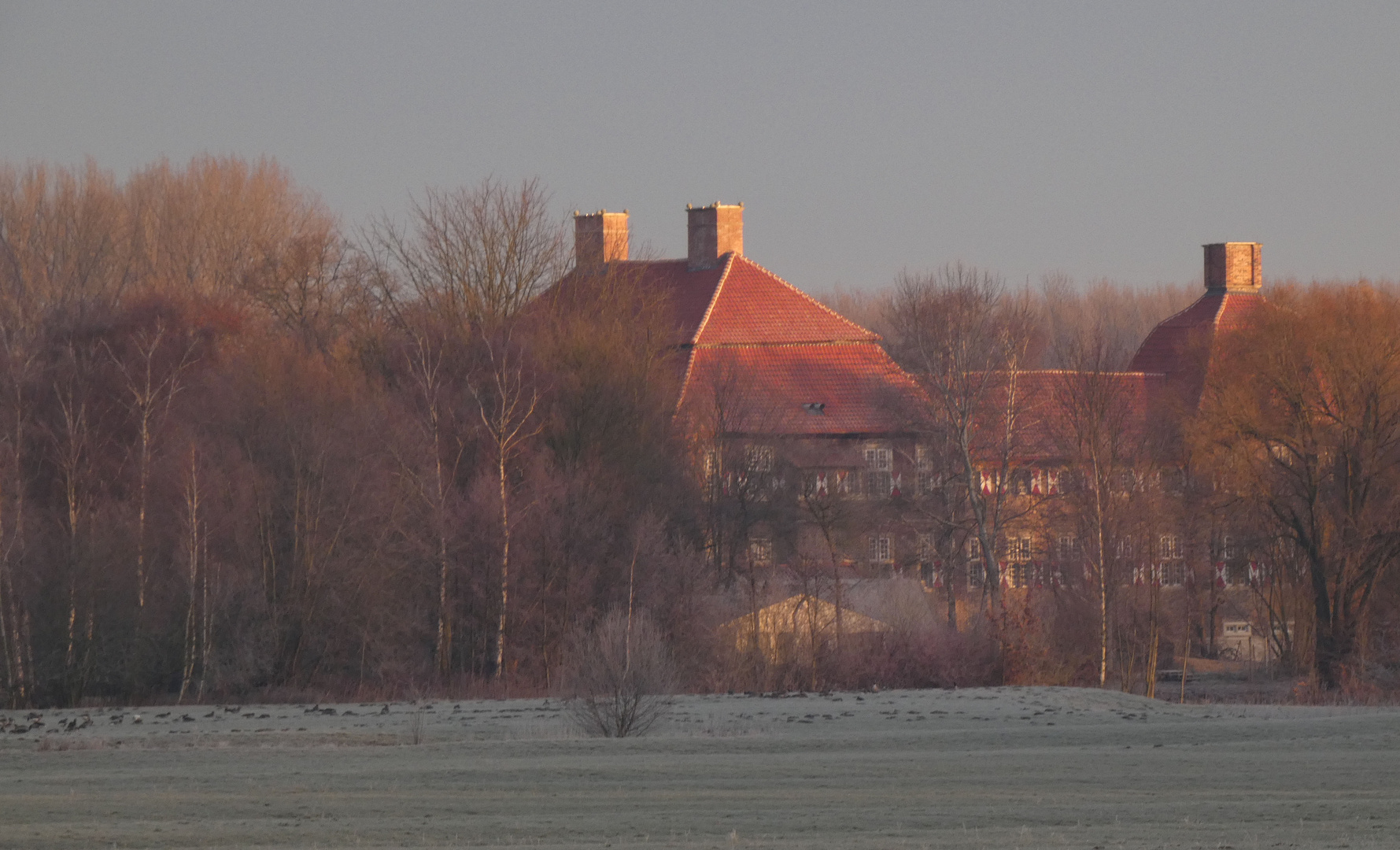 Schloss Oberwerries im Morgenlicht