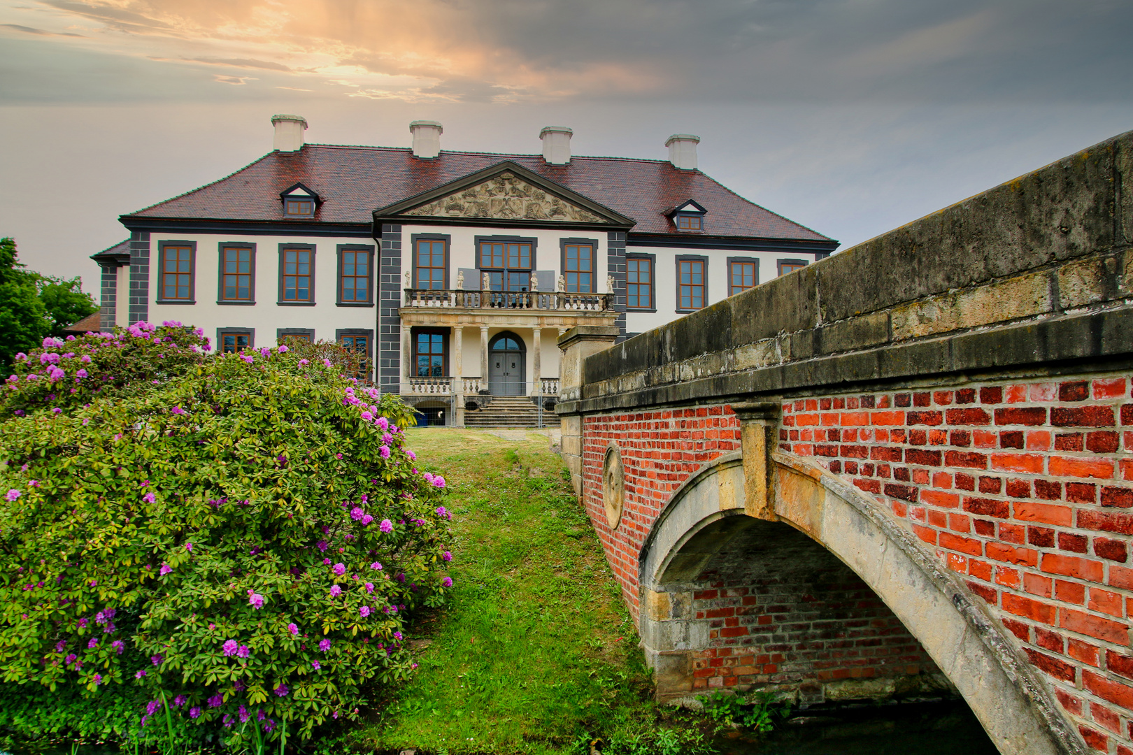 Schloss Oranienbaum - Gartenseite