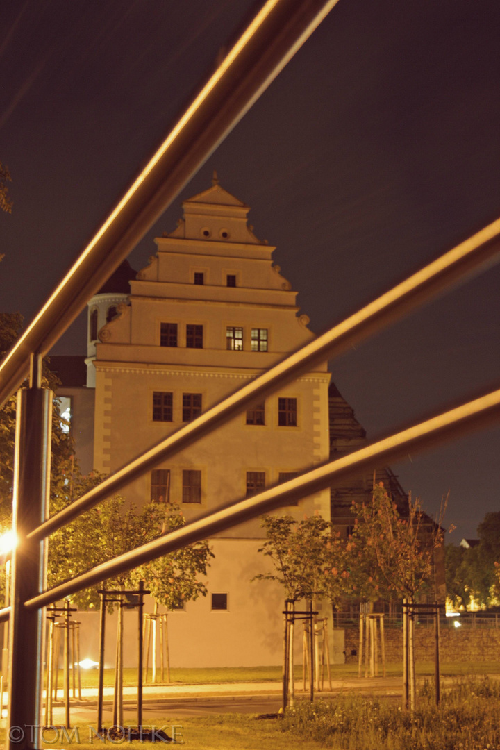 Schloss Osterstein bei Nacht