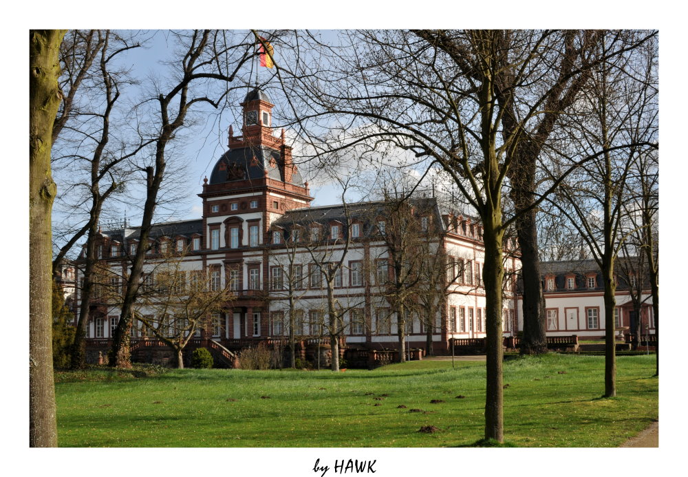 Schloss Phillipsruhe, Hanau - Ansicht aus dem Schlossgarten