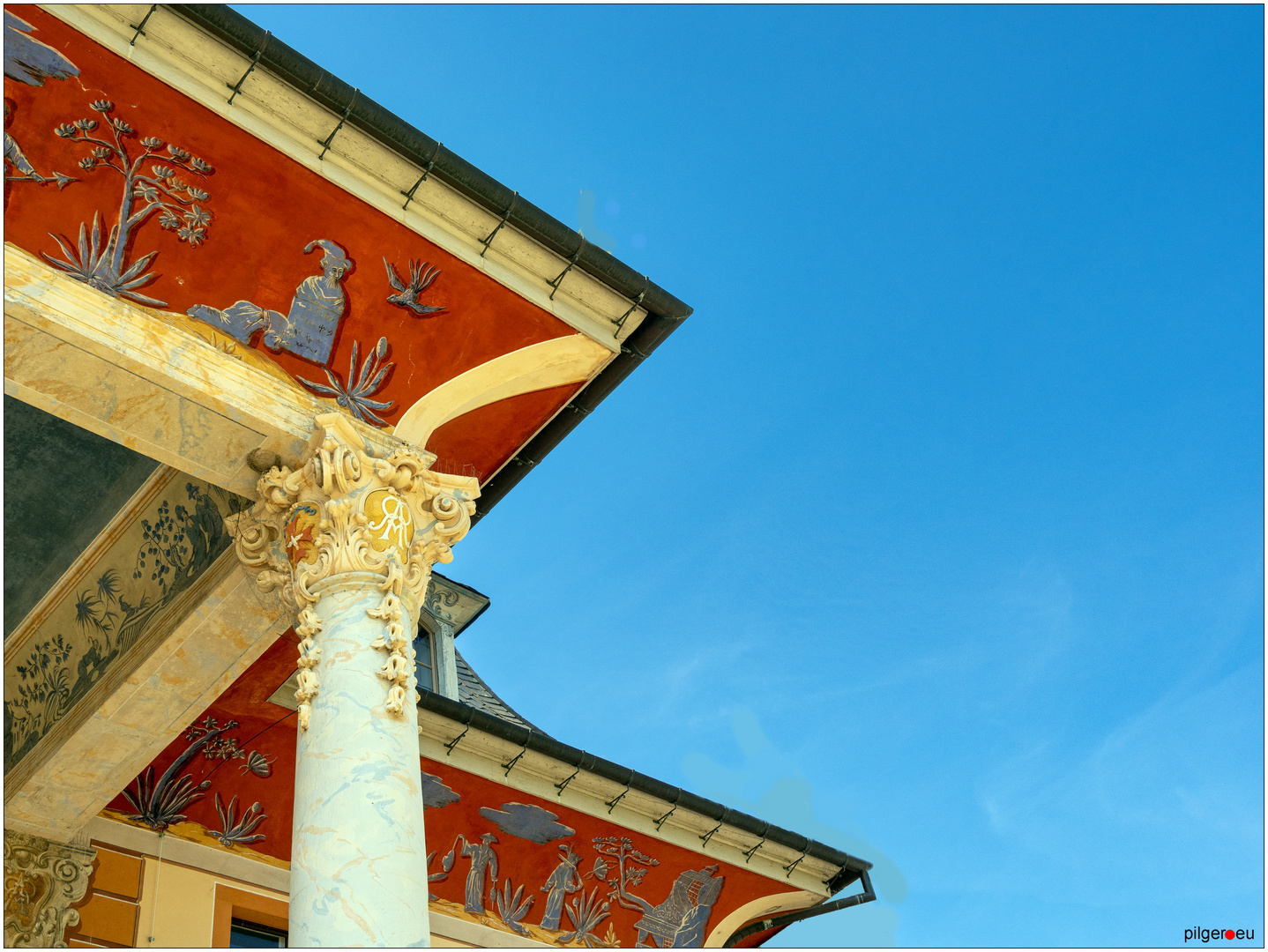 Schloss Pillnitz - Blick unters Dach