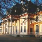 Schloss Pillnitz in der Abendsonne, Winter 2002