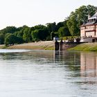 Schloß Pillnitz Spiegelung in der Elbe