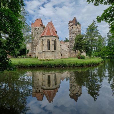 Schloss Pottendorf gespiegelt