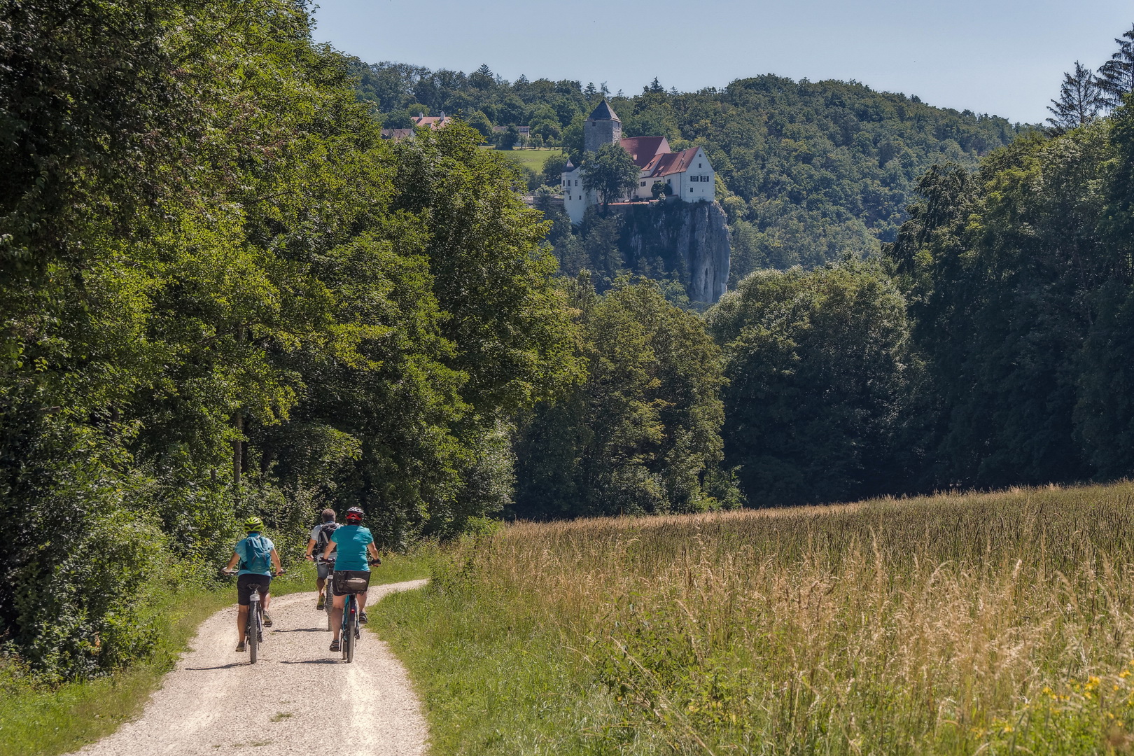 Schloss Prunn entgegen