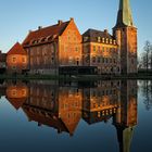 Schloss Raesfeld im Sonnenuntergang (Januar 2015)