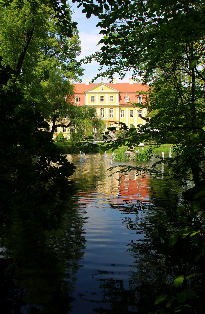 Schloss Rammenau gespiegelt
