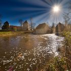 Schloss Rheda im Gegenlicht