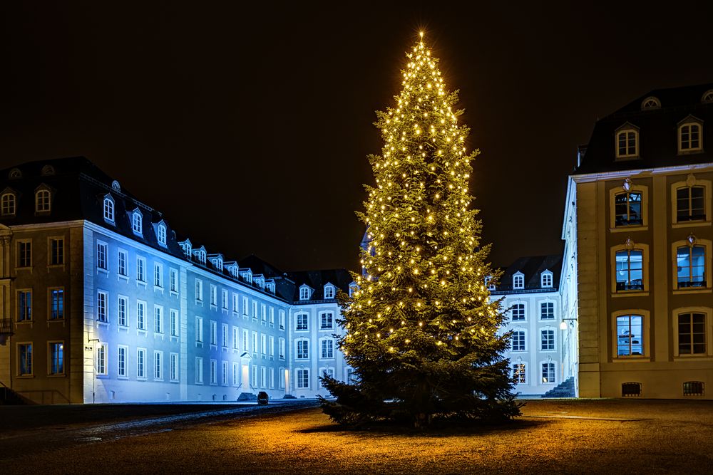 Schloss Saarbrücken mit Weihnachtsbaum 04