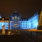 Schloss Saarbrücken mit Weihnachtsbaum