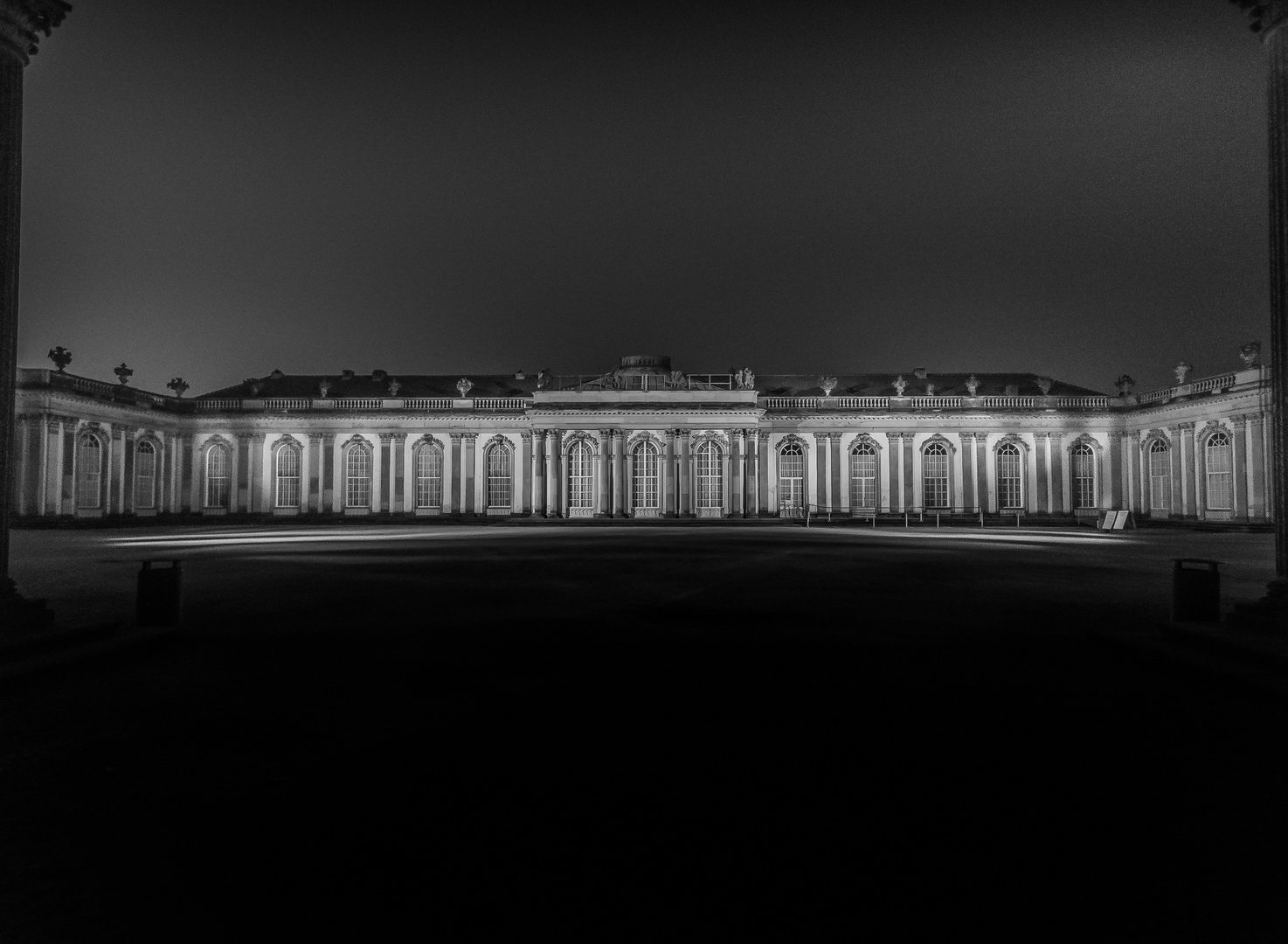 Schloss Sanssouci bei Nacht