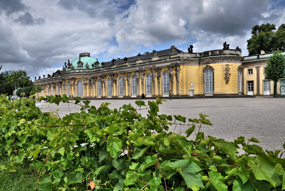 Schloss Sanssouci (französisch sans souci "ohne Sorge")...........