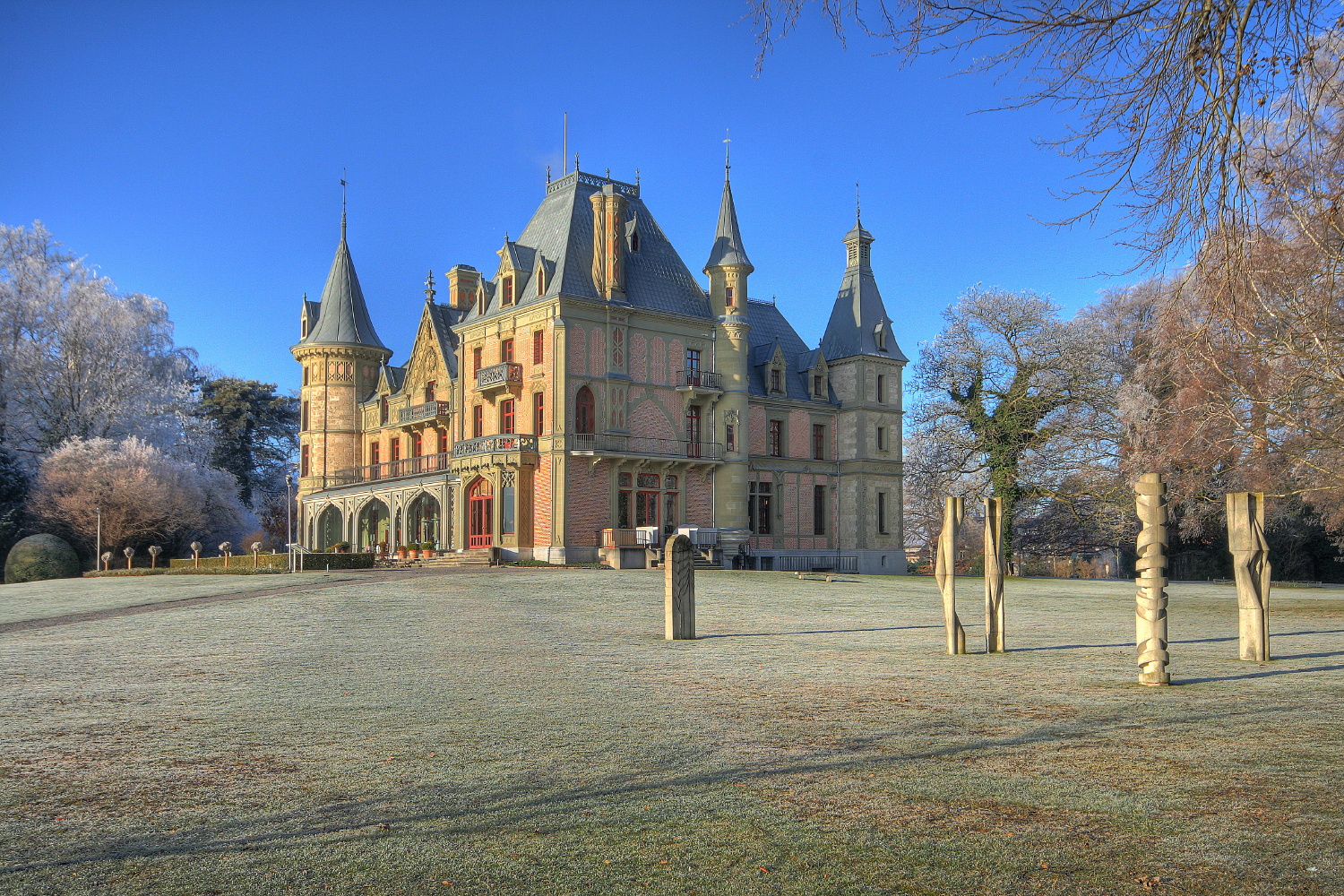 Schloss Schadau im Winter