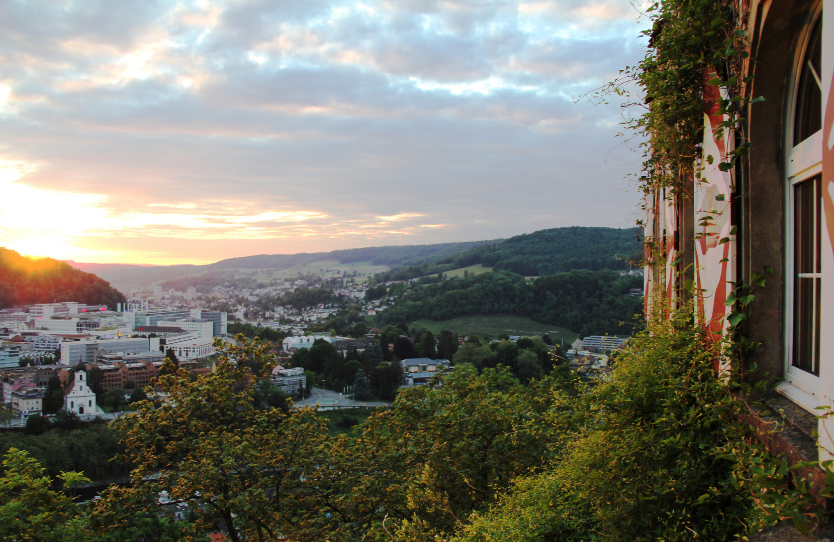 Schloss Schartenfels Sonnenuntergang