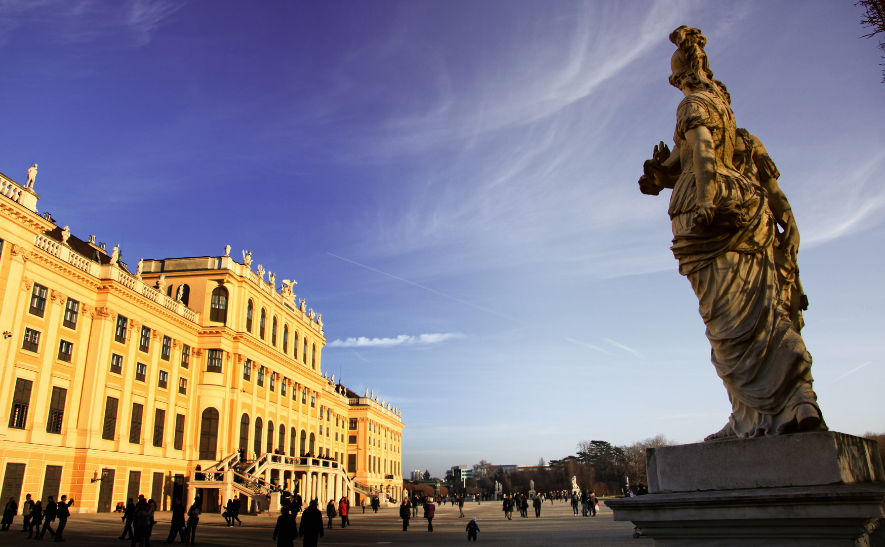 Schloß Schönbrunn, Gartenansicht