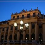 Schloss Schönbrunn in der Abenddämmereung