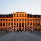 Schloss Schönbrunn in Wien am Abend