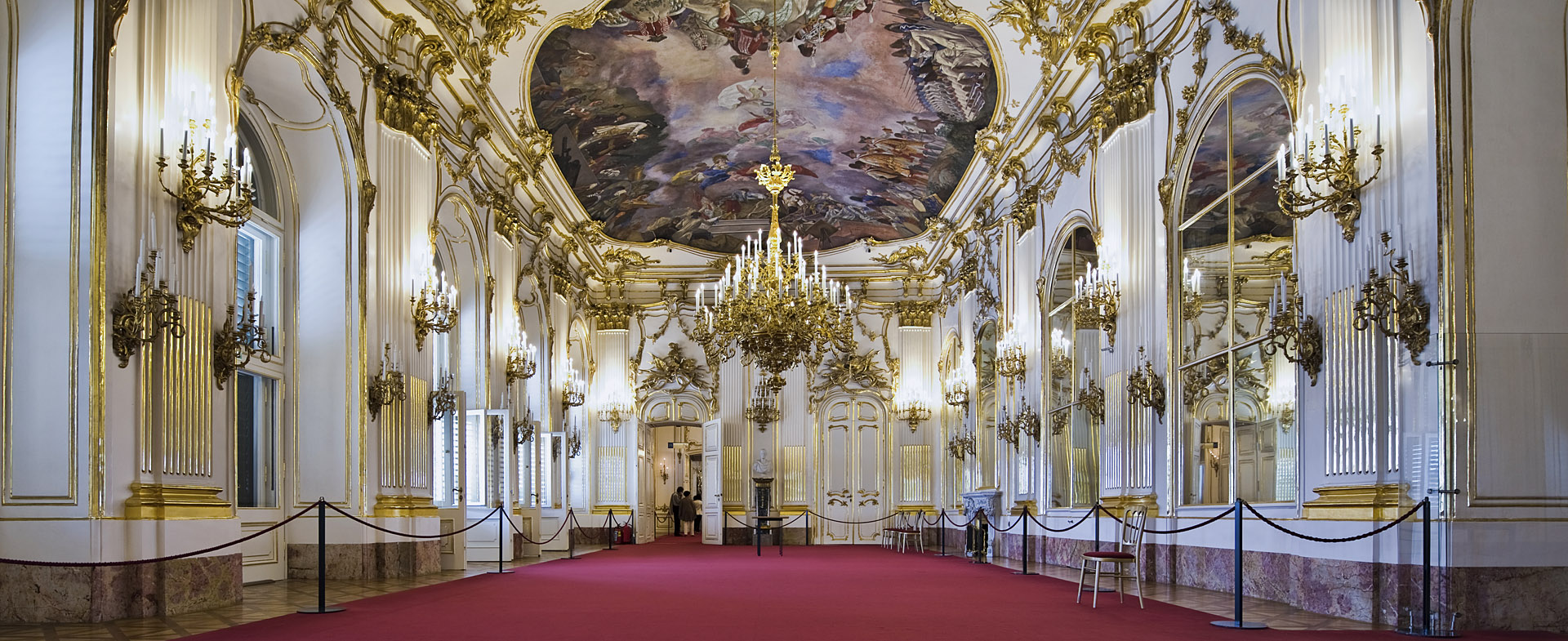 Schloss Schönbrunn Wien Innenaufnahme Große Galerie