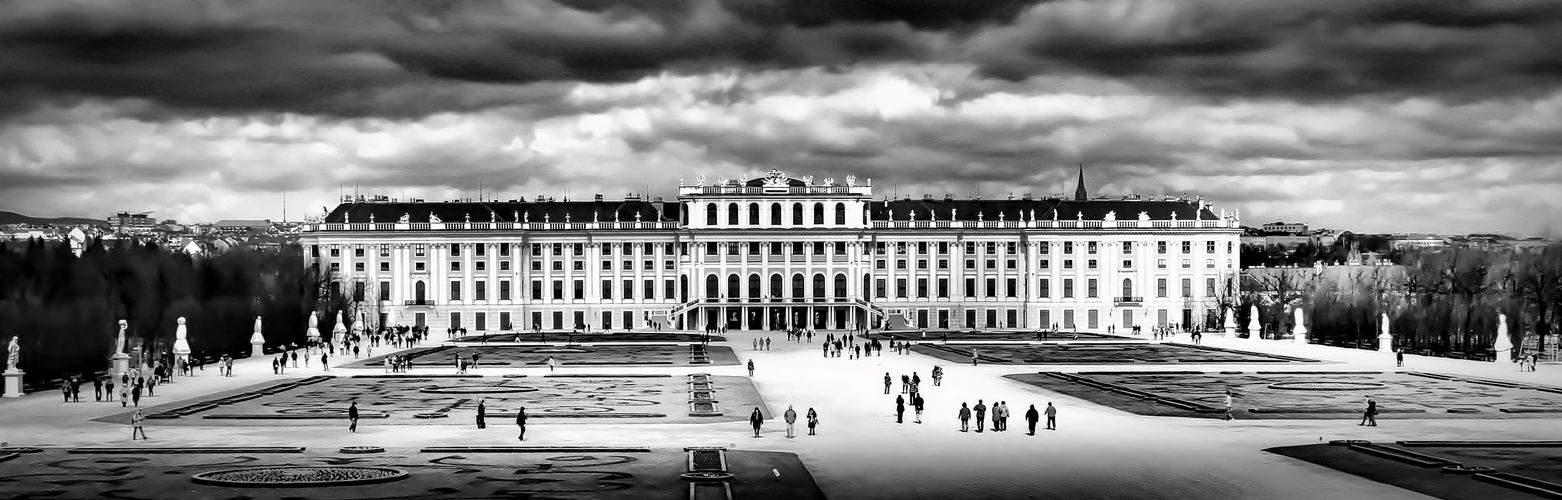 Schloss Schönbrunn - Wien s-w