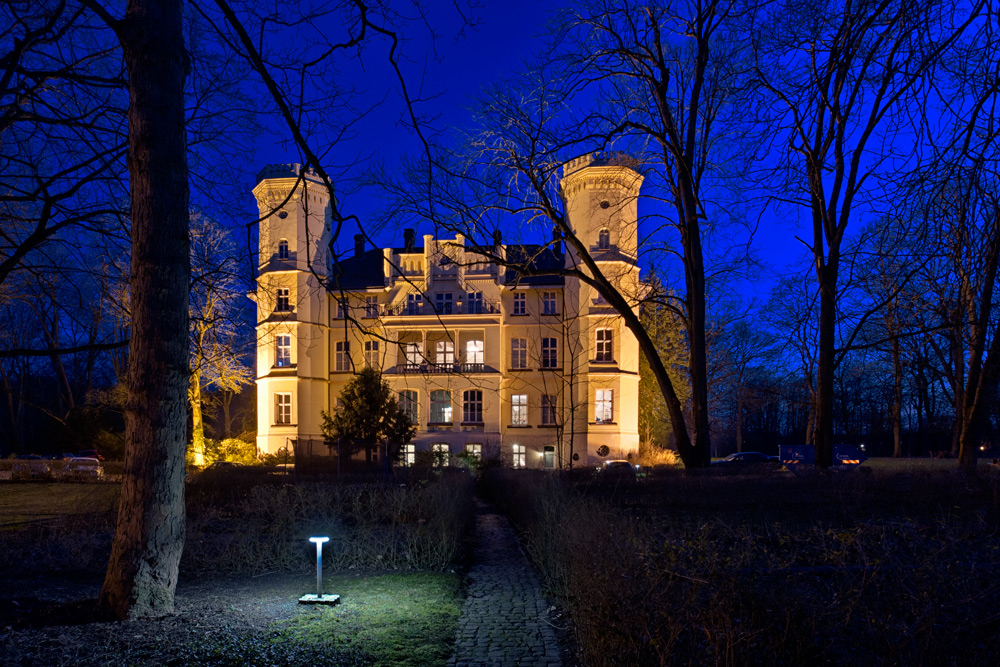 Schloß Schwansbell bei Nacht