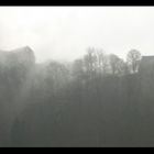 Schloß Schwarzburg im Nebel