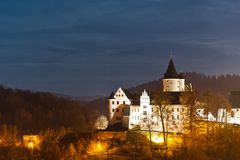 Schloß Schwarzenberg am Abend