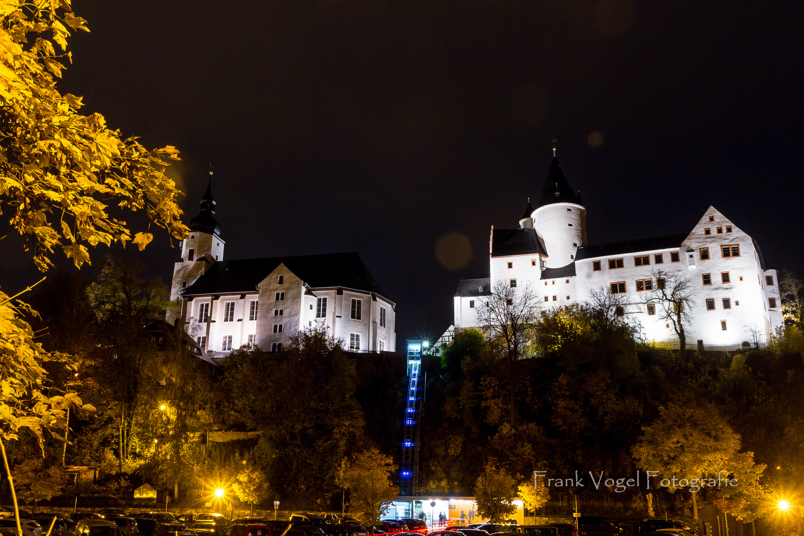 Schloss Schwarzenberg bei Nacht