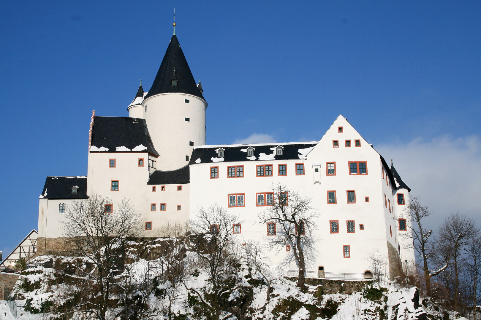 Schloss Schwarzenberg im Winter