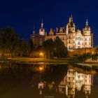 Schloss Schwerin am Abend