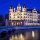 Schloss Schwerin am Abend