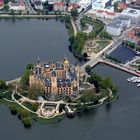 Schloss Schwerin aus der Luft