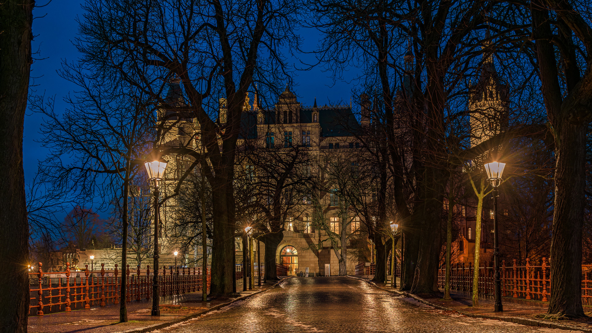 Schloß Schwerin - Blick Schloßgarten