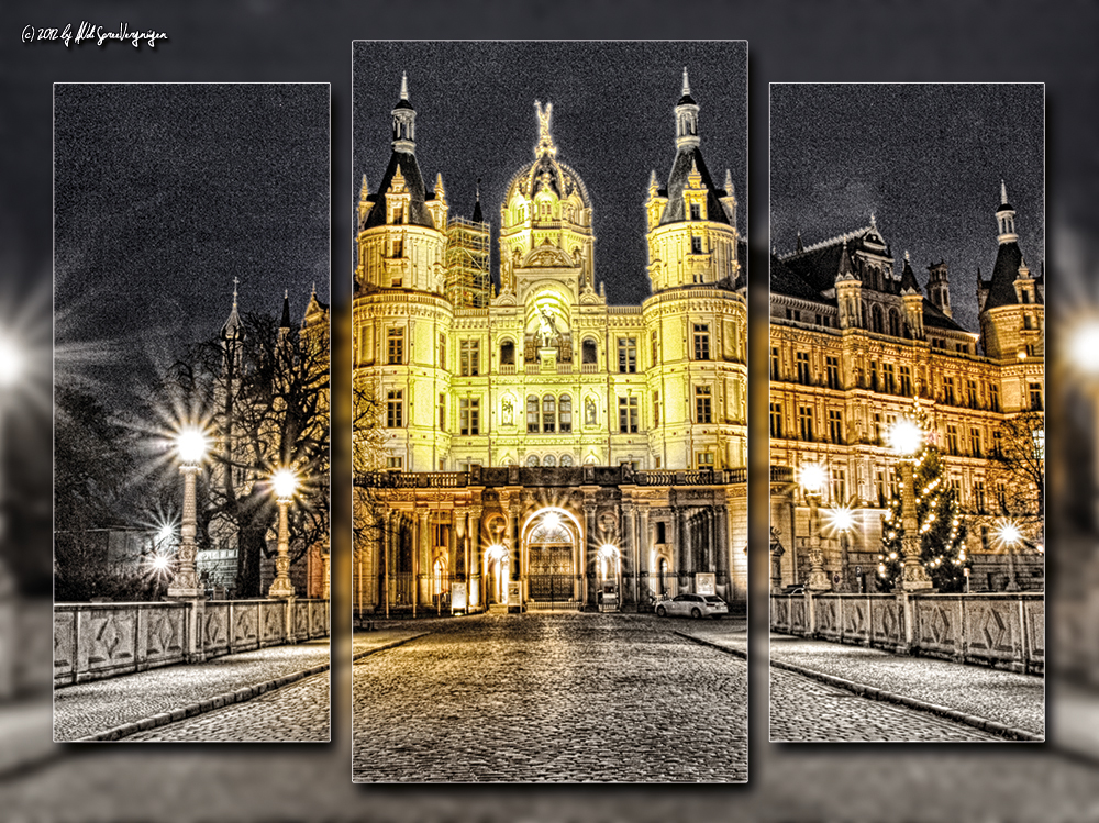 Schloss Schwerin im Dezember N° 3