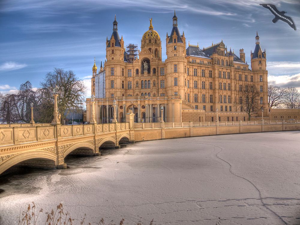 Schloss Schwerin im Winter