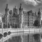 Schloss Schwerin - mal schwarzweiss