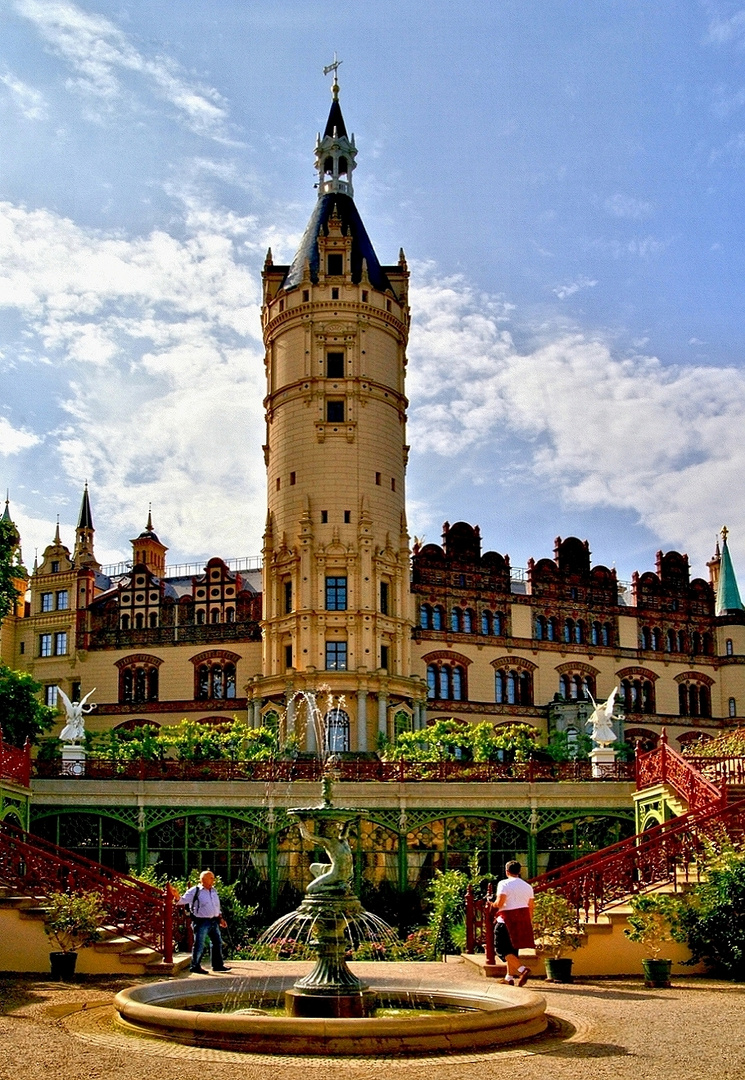 Schloss Schwerin mit Orangerie...