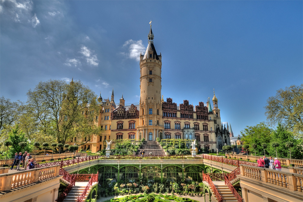 Schloss Schwerin (Rückansicht)