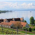 Schloss, See und Berge