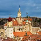 Schloss Sigmaringen etwas weiter entfernt vom Hügel