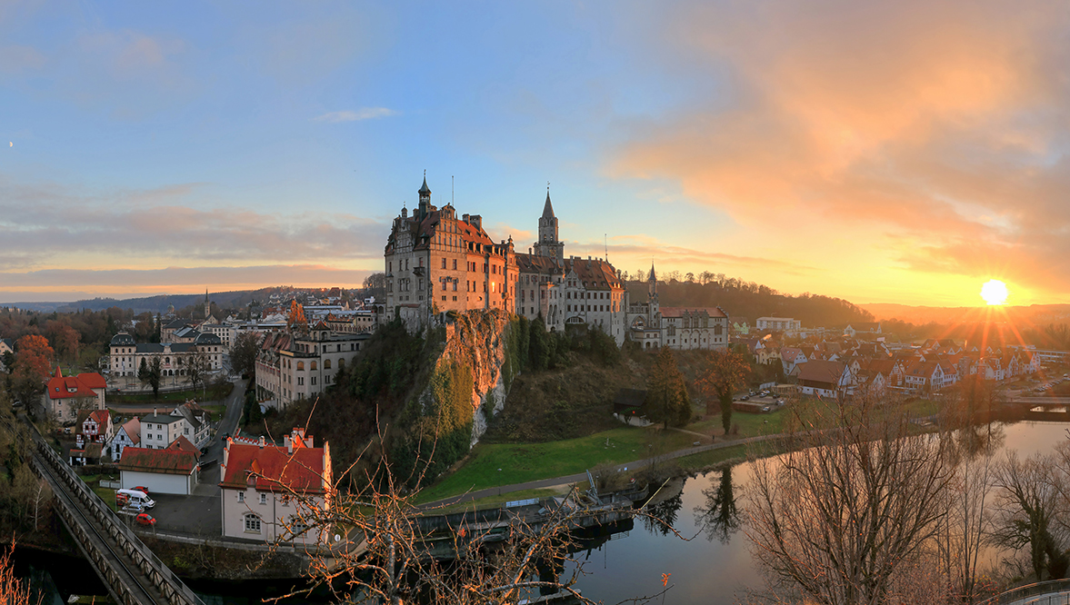 Schloß Sigmaringen in der Abendsonne